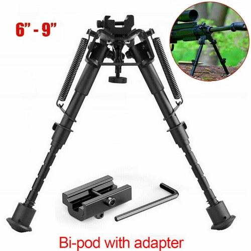 360°Swivel Sling Bipod Spring Picatinny Rail Tactical Bipod Mount Stud Air Rifle - Picture 7 of 32