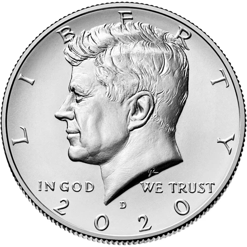2020 P&D KENNEDY HALF DOLLAR  UNCIRCULATED FROM MINT ROLLS