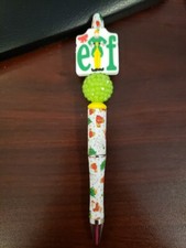 New Handmade Christmas Elf the Movie Focal Bead Beaded Pen