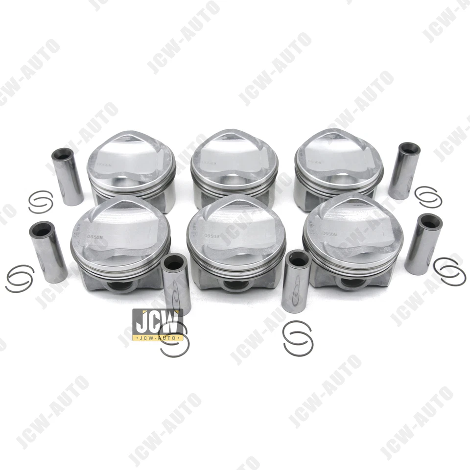 Juego de 6 pistones y anillos MAHLE Φ84,76mm para AUDI S4 S5 A6 A7 A8 Q7 3,0 TFSI Foto 3 de 4