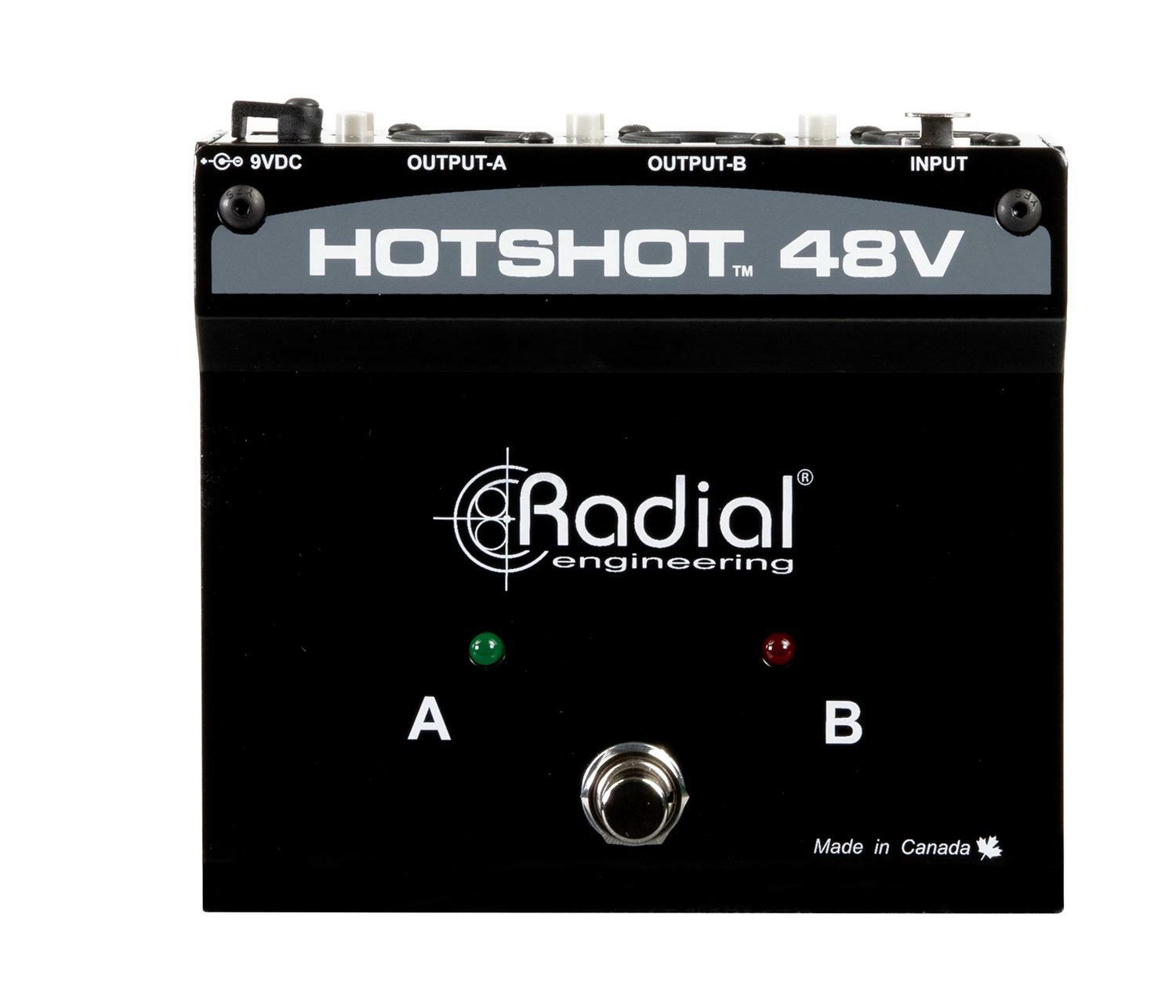 Радиальный переключатель микрофона Hotshot 48V / Фантомный источник питания