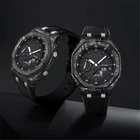 Carbon Fiber Case + Fluororubber Strap AP Mod Kit for Casio G-SHOCK GA2100/2110
