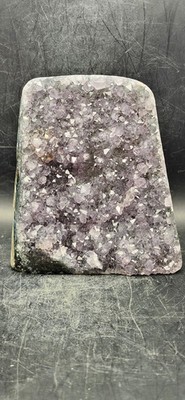 Amethyst cut base free form! 2.2 pounds, 4.5 inches tall, 3.6 wide