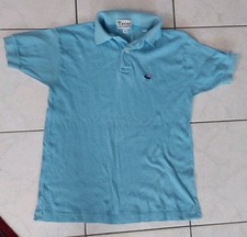 Vintage 80's Izod Lacoste Blue Polo Made USA 1980's Cotton Blend Y2K