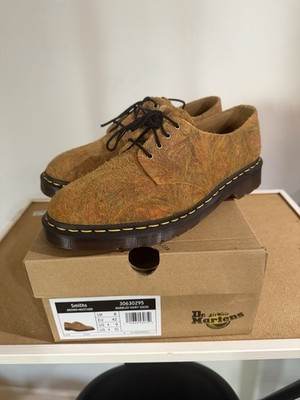 Dr. Martens Smiths Oxford Suede Brown/Mustard Paisley Lace-Up US 9 EU 42