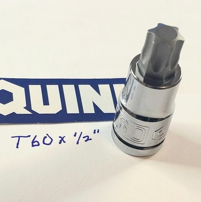 Quinn Torx Star Bit Socket T60 x 1/2'' -Free USA Shipping