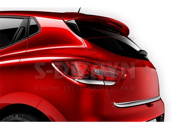 Scheinwerfer Leiste FüR Renault Clio 4 Chrom RüCkstoplicht Leiste 2012-2018 4Tlg-image