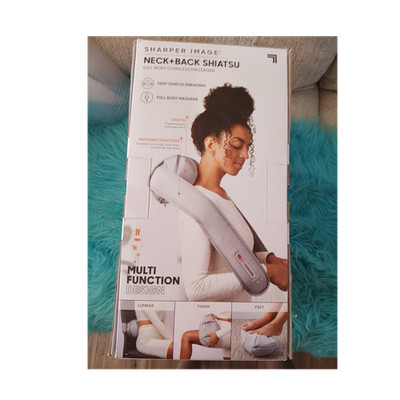 Sharper Image BT01 Cordless Shiatsu Kneading Massager for Neck Back Feet