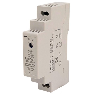 Netzteil Hutschiene BDR-15-15 15V 15W Input 100-240VAC Überlastschutz & kurzschl