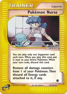 Pokemon Nurse - 145/165 - Pokemon Expedition Reverse Holo Rare Card NM