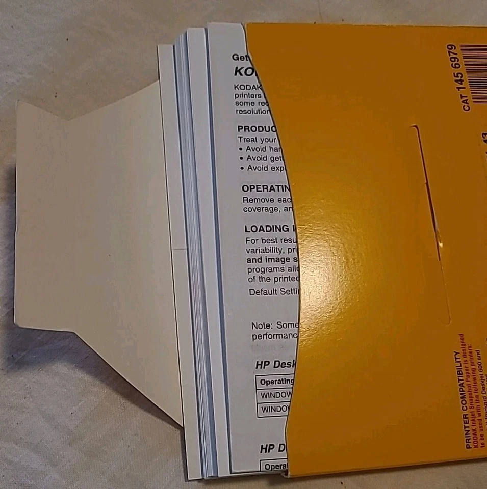 KODAK Photo Paper 4"x6" 36 Sheets Inkjet HP Cannon Apple Lexmark Tektronix Epson - Image 4 of 4