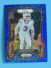 DAMAR HAMLIN 2023 PANINI PRIZM BLUE DISCO PRIZM /96 BILLS #27