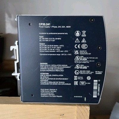 PULS Dimension CP20.241 DIN Rail Power Supply 24-28V 20A 480W Enclosed