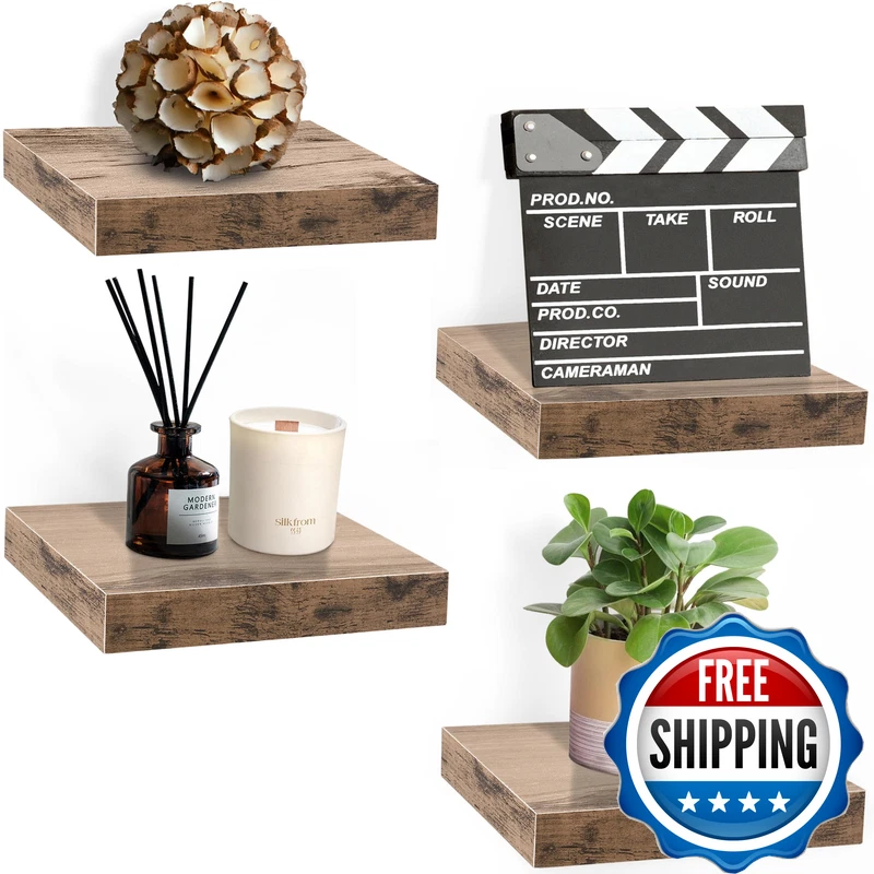 Sorbus 9X9 Inch Floating Shelves For Wall Square Floating Shelf Invisible