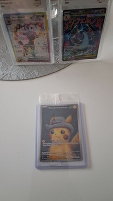 Pokemon Karte - Pikachu mit grauem Filzhut Van Gogh 085 -