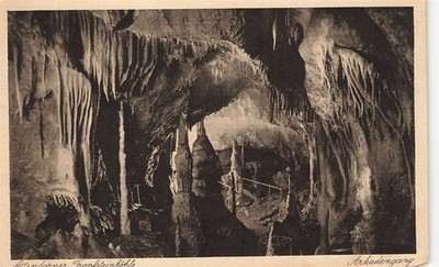 724391) AK Arkadengang Trofsteinhöhle Attendorn gelaufen 1931 mit SST !!