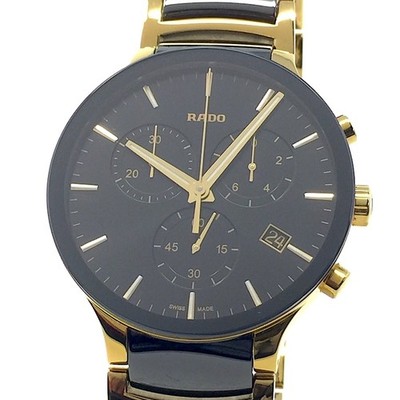 RADO (like new & unworn) Centrix Full-Set Chronograph Ceramics Gold 312.0134.3