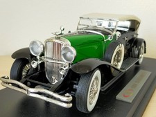 Signature Models 1934 Duesenberg 1/18 Black/Green with Display Case