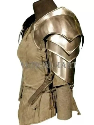 Hombreras medievales armadura mujer protector de hombro par de calderos