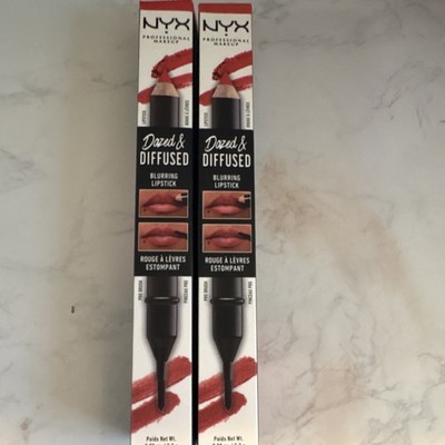 NYX Dazed & Diffused Blurring Lipstick Pencil Red Shade Model DDBL12 MPN DDBL12
