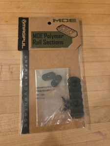Magpul Polymer Rail Sections 5 Slots Black MAG406-BLK Made in USA