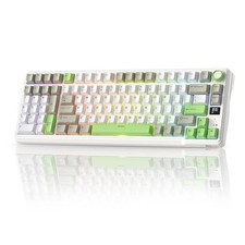 GREEN - RK ROYAL KLUDGE L98 WIRELESS MECHANICAL KEYBOARD (LINEAR CREAM SWITCH)