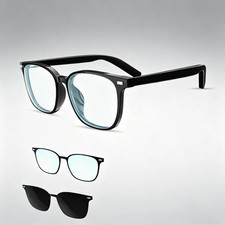 Wireless Smart Glasses Bluetooth Glasses for Men Work-Magnetic lens replacement