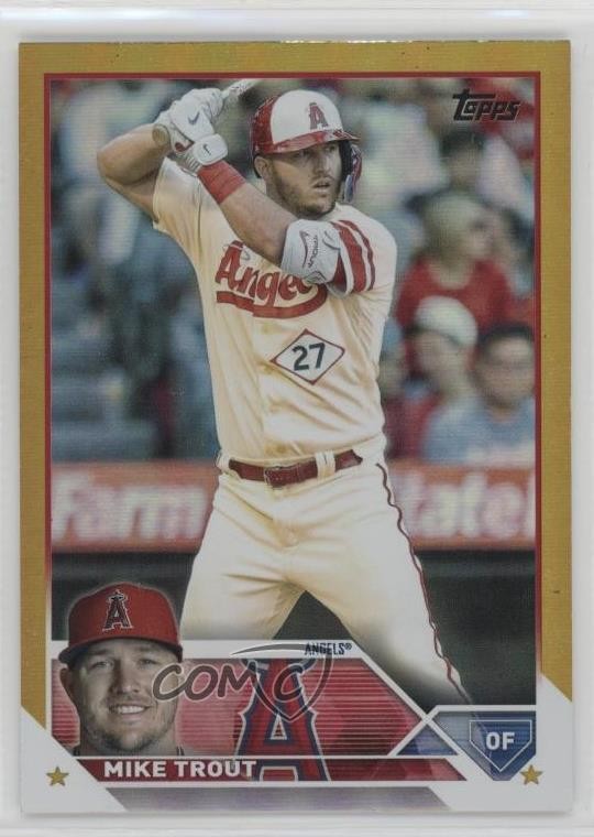 2023 Topps Series 1 Gold Foil Mike Trout #27 1ot8