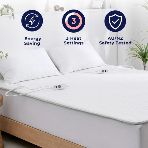 Dreamaker Fully Fitted 3 Heat Washable Electric Blanket Underblanket All Sizes - Picture 2 of 49