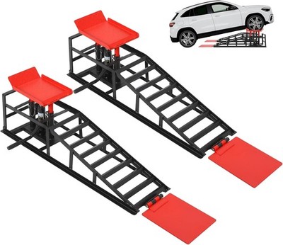 Hydraulic Car Ramps 2 Pack 5 Ton 12000LBS Steel for Oil Changes Car Lift Ramp