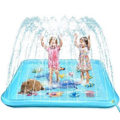 Growsland Splash Pad for Toddlers, Outdoor Sprinkler for Kids, 67'' Summer Wat...