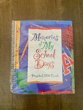 NEW Memories of My School Days Keepsake 8x10 Book w Pockets Preschool-12th Grade