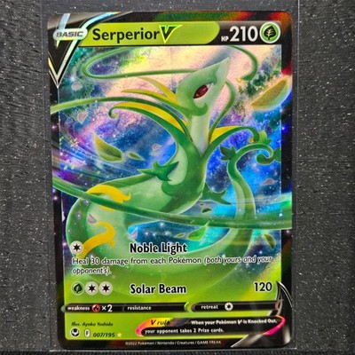 Serperior V 7/195 Ultra Rare: Silver Tempest Pokemon TCG Near Mint