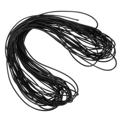Black 1mm Waxed Cord 11 Yard Wax Bead Thread String for Jewelry Make