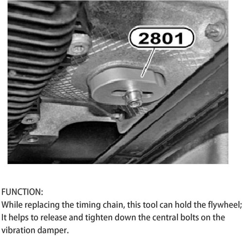 For BMW N20 N26 Engines Flywheel Holder Flex Plate Lock Timing Chain Tool 2801 - Picture 5 of 12