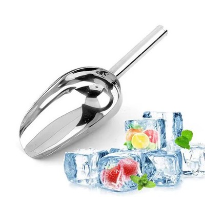 Stainless Steel Scoop Bar Ice Candy Dry Goods Popcorn Commercial Scooper 12oz