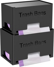 2-Pack Trash Bag Holder Dispenser, Stackable ...