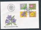 D490341 Switzerland FDC Pro Juventute Flowers 1991