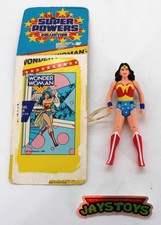 Vintage 1984 Kenner DC Super Powers Wonder Woman w/ Lasso & Cardback Working