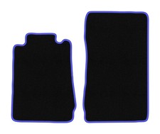 Veloursmatten für Mercedes SLK R170 1996-2004 Cabrio 2tlg Schwarz/Blau CARLUX Veloursmatten für Mercedes SLK R170 1996-2004 Cabrio 2tlg Schwarz/Blau CARLUX