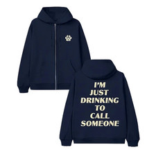 Sabrina Carpenter Short N Sweet Tour 2025 Just Drinking Zip Hoodie