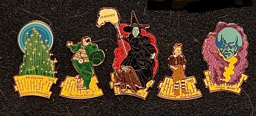 Odyssey of the Mind HTF VERY RARE Wizard of Oz theme 5 pins set Kansas KS OoTM