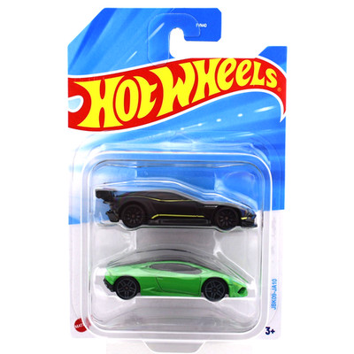 Hot Wheels 2 Pack Aston Martin Vulcan Black & Lamborghini Huracan Green