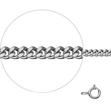 Silberkette 925 Silber Panzerkette 2,1 mm 42 -60 cm Damen Herren Kinder