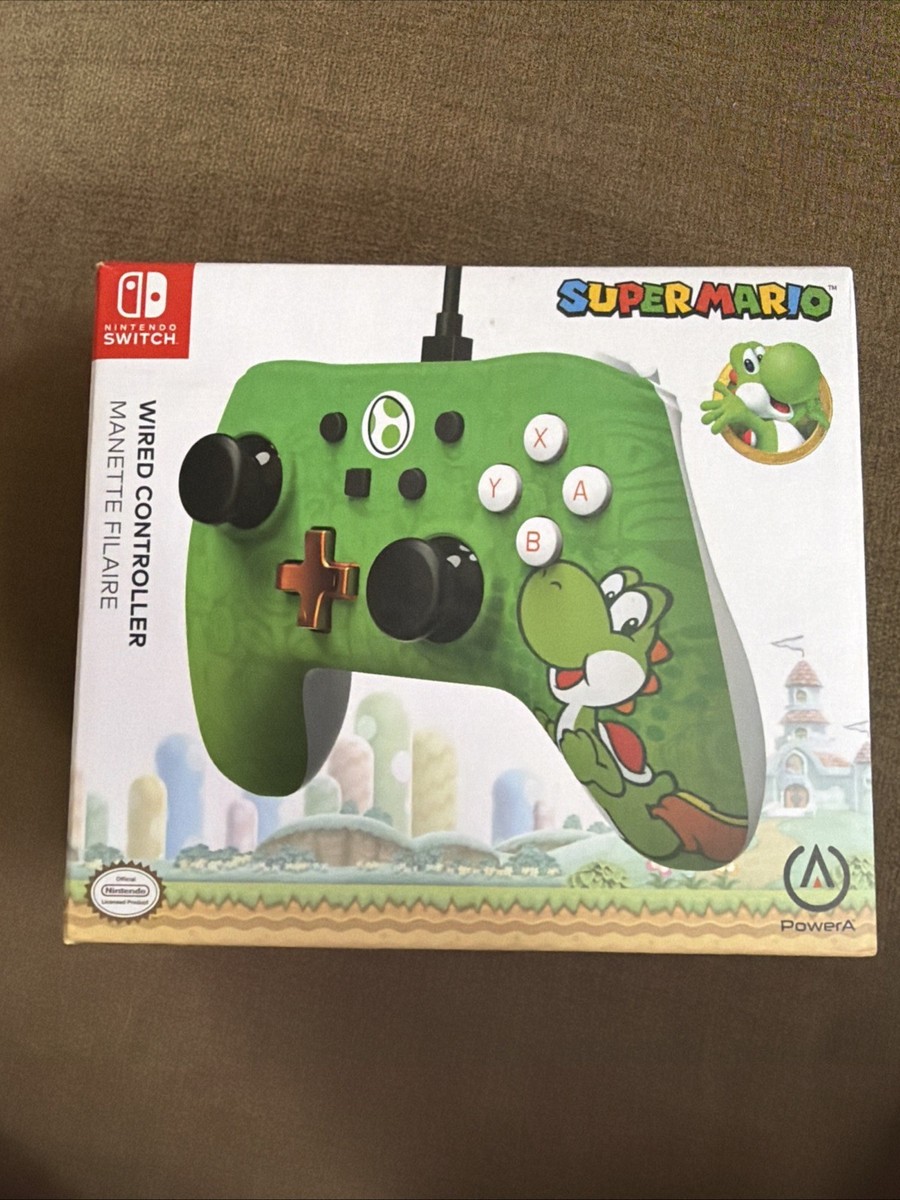 Nintendo Switch Wired Controller Featuring Yoshi From Super Mario