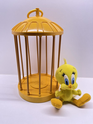 Singin'&Swingin' Tweety Vogelkäfig Bewegung aktiv Vintage