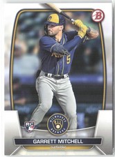 2023 Bowman Baseball Garrett Mitchell #41 RC Milwaukee Brewers