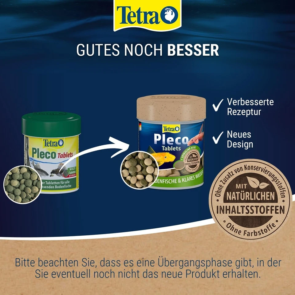 Tetra Pleco Tablets – Nährstoffreiches Fischfutter für alle pflanzenfressenden - Bild 2 von 4
