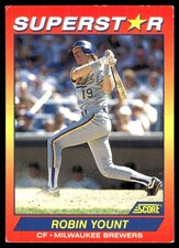 Robin Yount 1992 Score 100 Superstars #84 Brewers MLB READ FREE SHIPPING