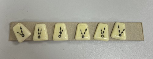 Handarbeit Knöpfe gemischt Konvolut Resin abgerundet rechteckig mechanisch 11 - Bild 4 von 17